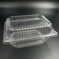 Disposable PET Plastic Vented Fruit Clamshell Container